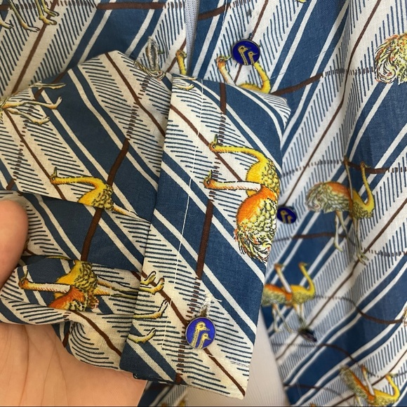 Gucci ostrich printed lightweight button shirt - Picture 6 of 8